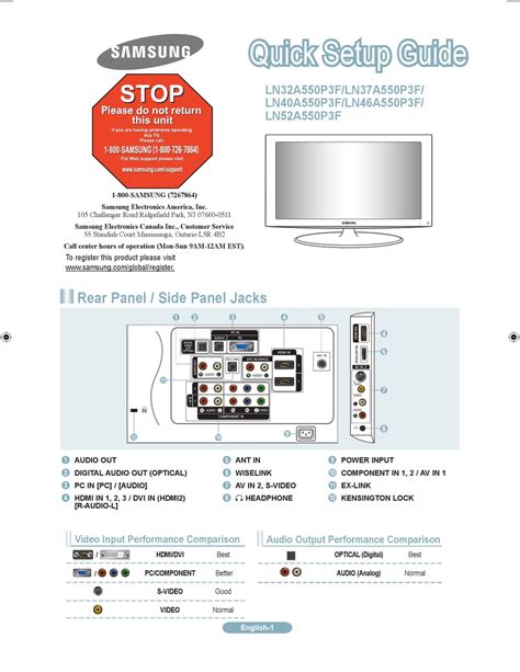 what are the factory resets on a samsung ln32a550p3f